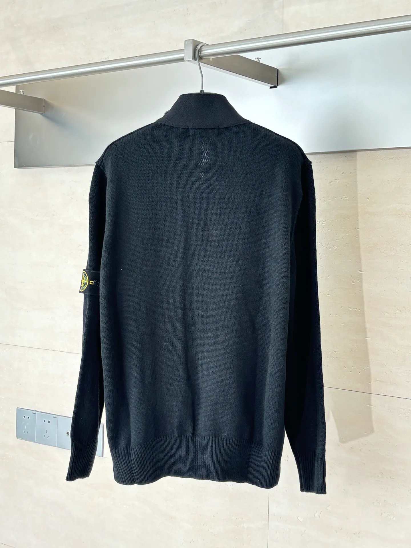 P610 Stone Island*/stone island wool knitted patchwork zipper cardigan jacket Size: S/M/L